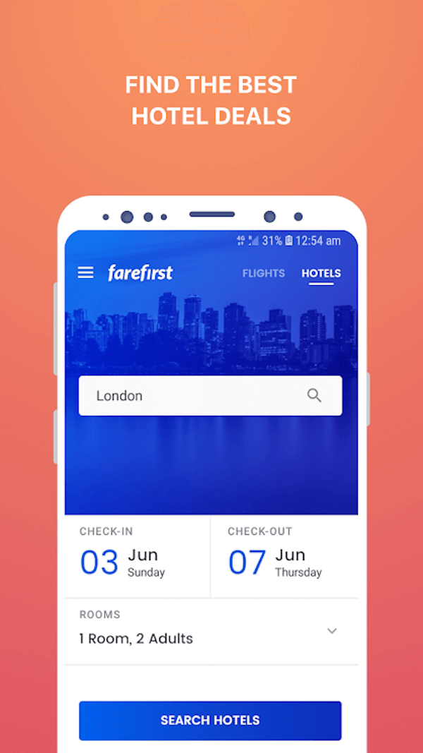 FareFirst Facebook ad