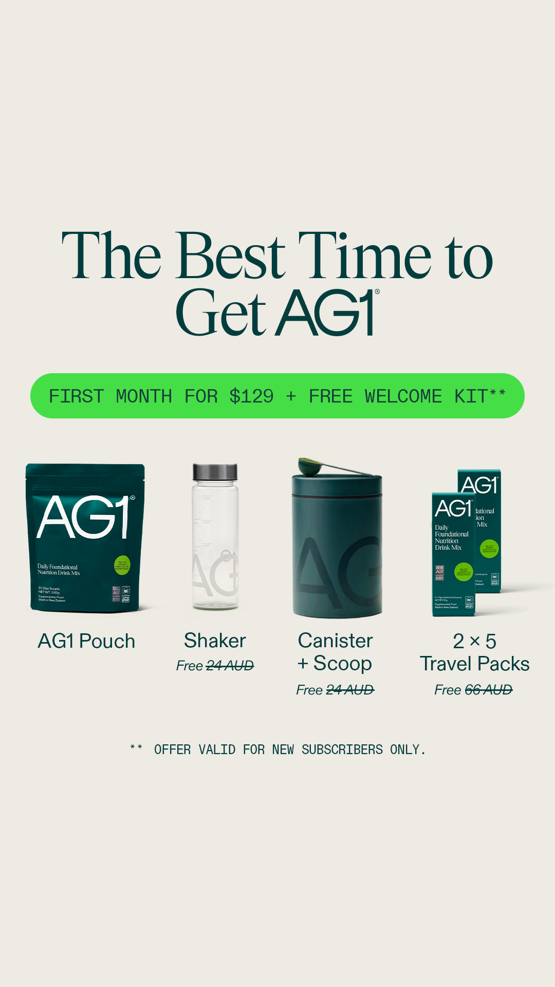 AG1 by Athletic Greens Facebook ad