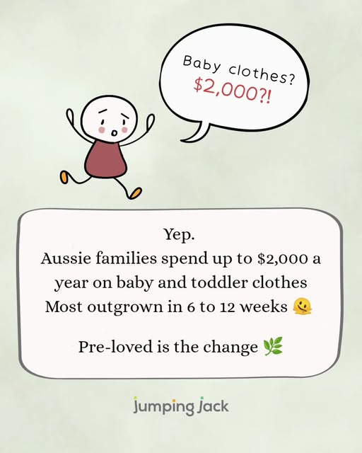 Jumping Jack Facebook ad: Premium preloved baby, kids' & maternity clothing