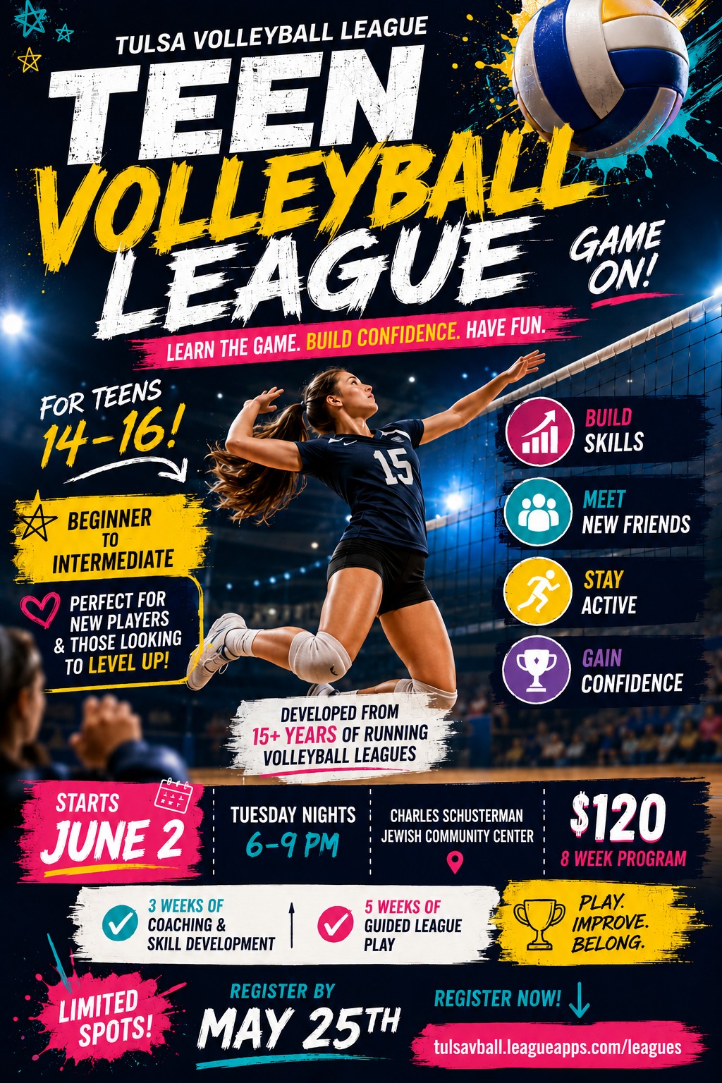 Tulsa Volleyball League (TVL) Facebook ad: Tulsa Volleyball League: Leagues