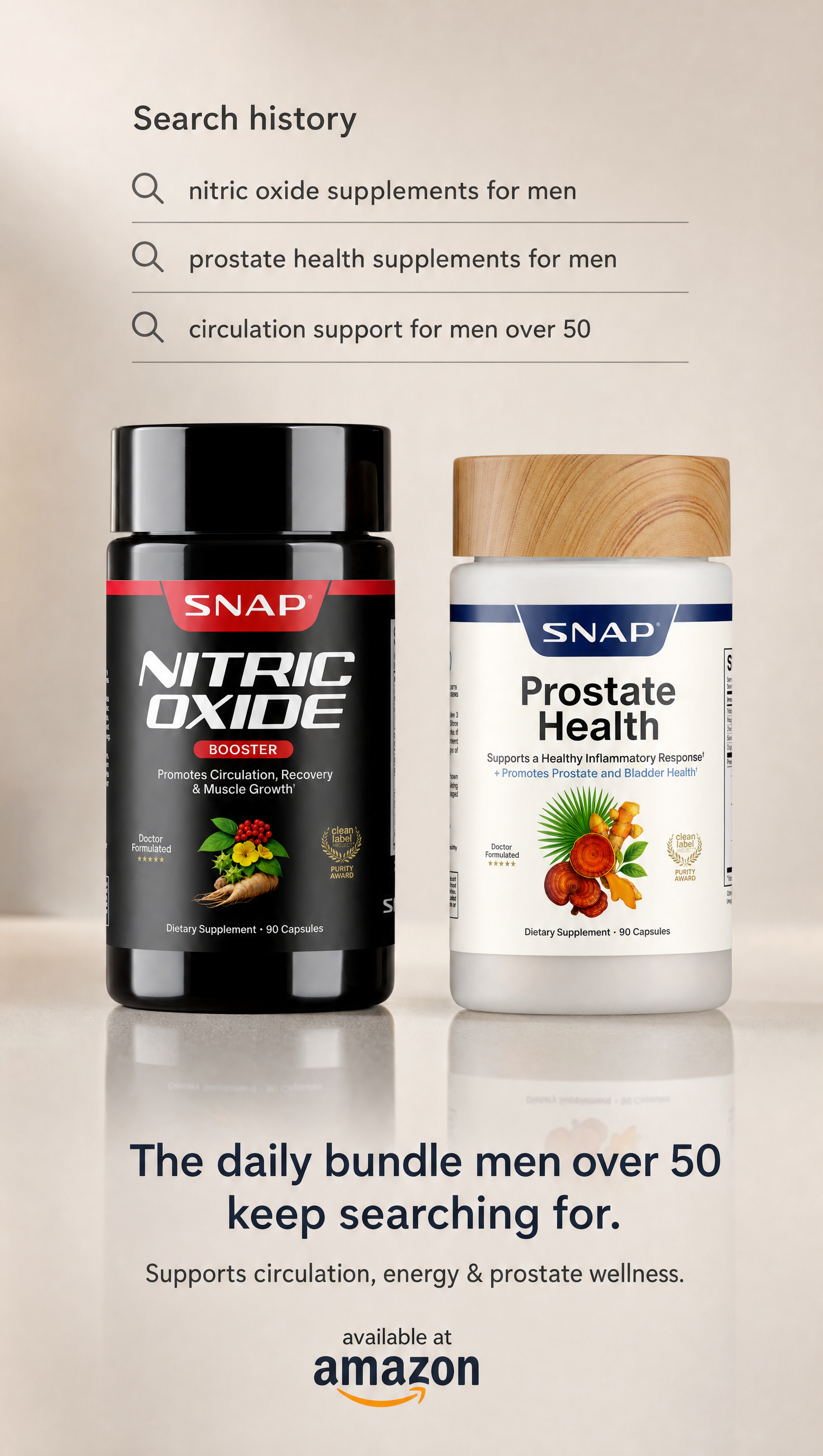 Snap Supplements Facebook ad
