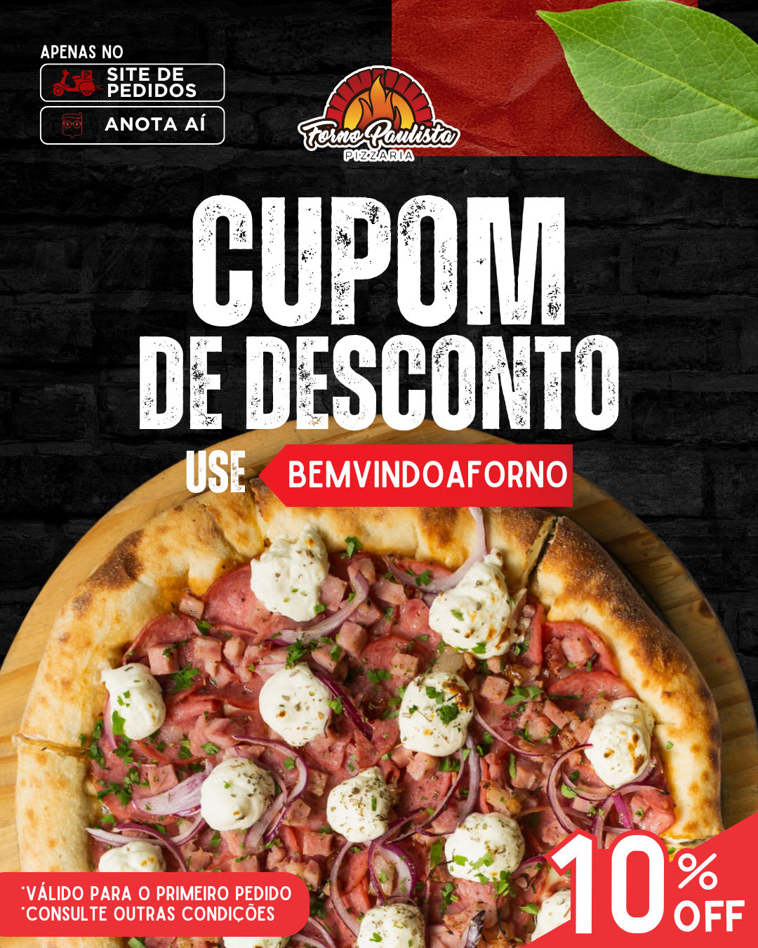 Forno Paulista Pizzaria Facebook ad: APROVEITA, FAZ SEU PEDIDO!