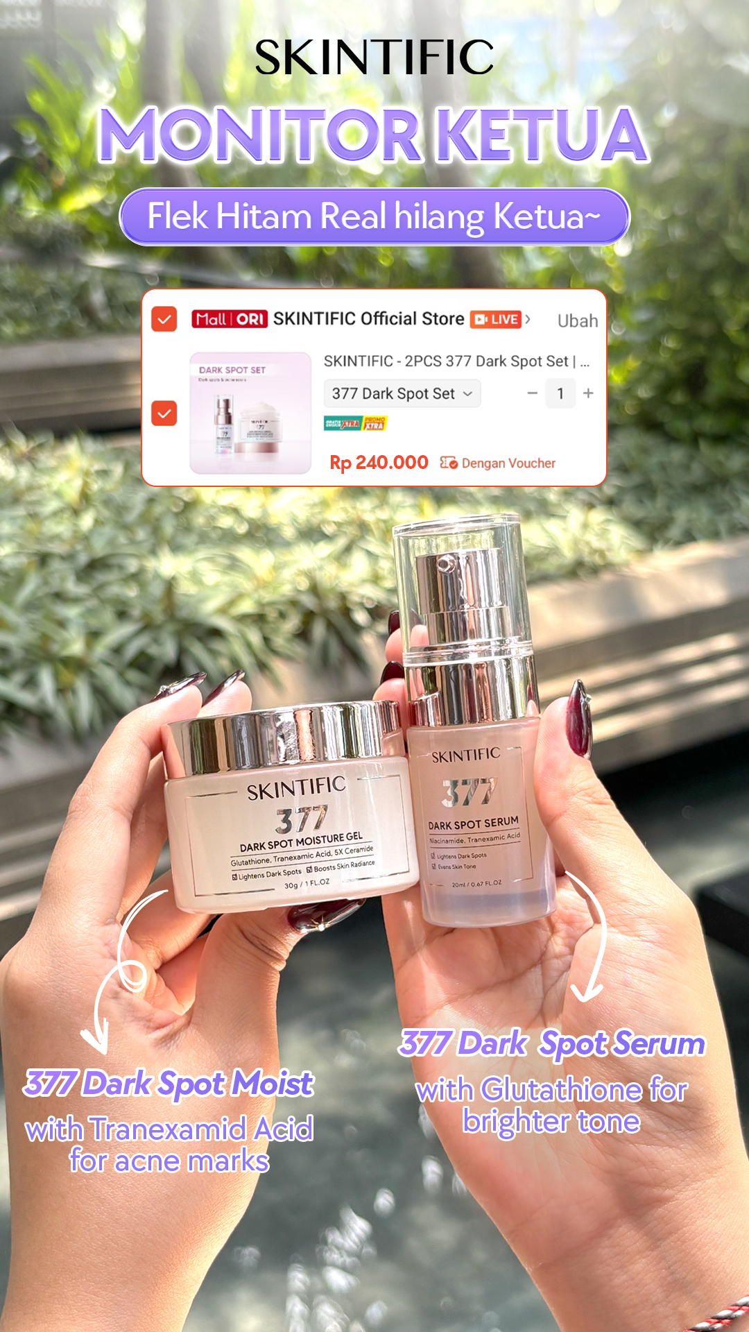 Skintific Co Facebook ad