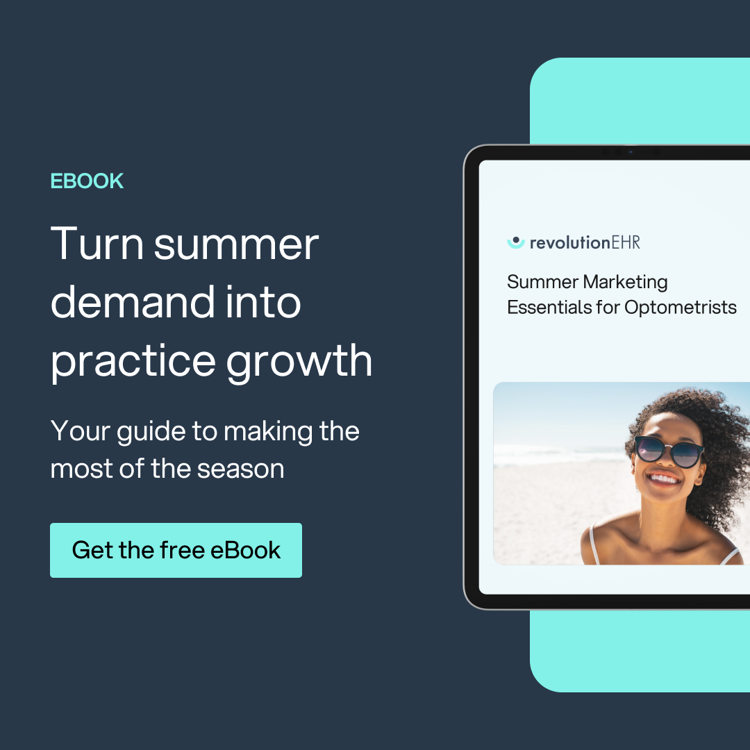 RevolutionEHR Facebook ad: Grow Your Practice This Summer