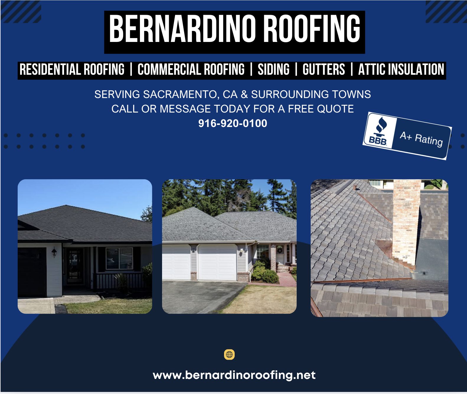 Bernardino Roofing Facebook ad