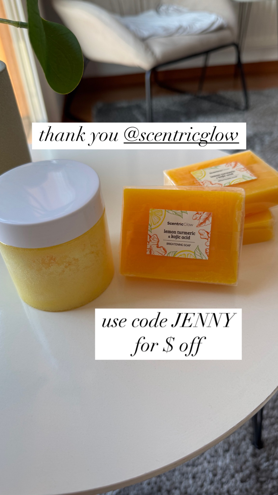 Scentric Glow Facebook ad: Use code JENNY