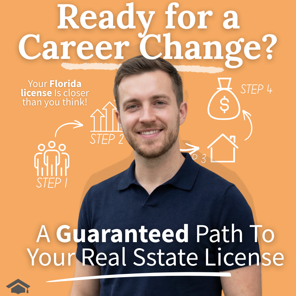 Online Real Estate School Facebook ad: Not Sure Real Estate Is for You?