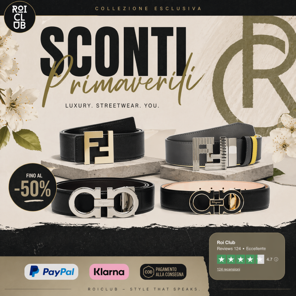 Roi Club Facebook ad: Cinture Iconiche -50% | ROI CLUB