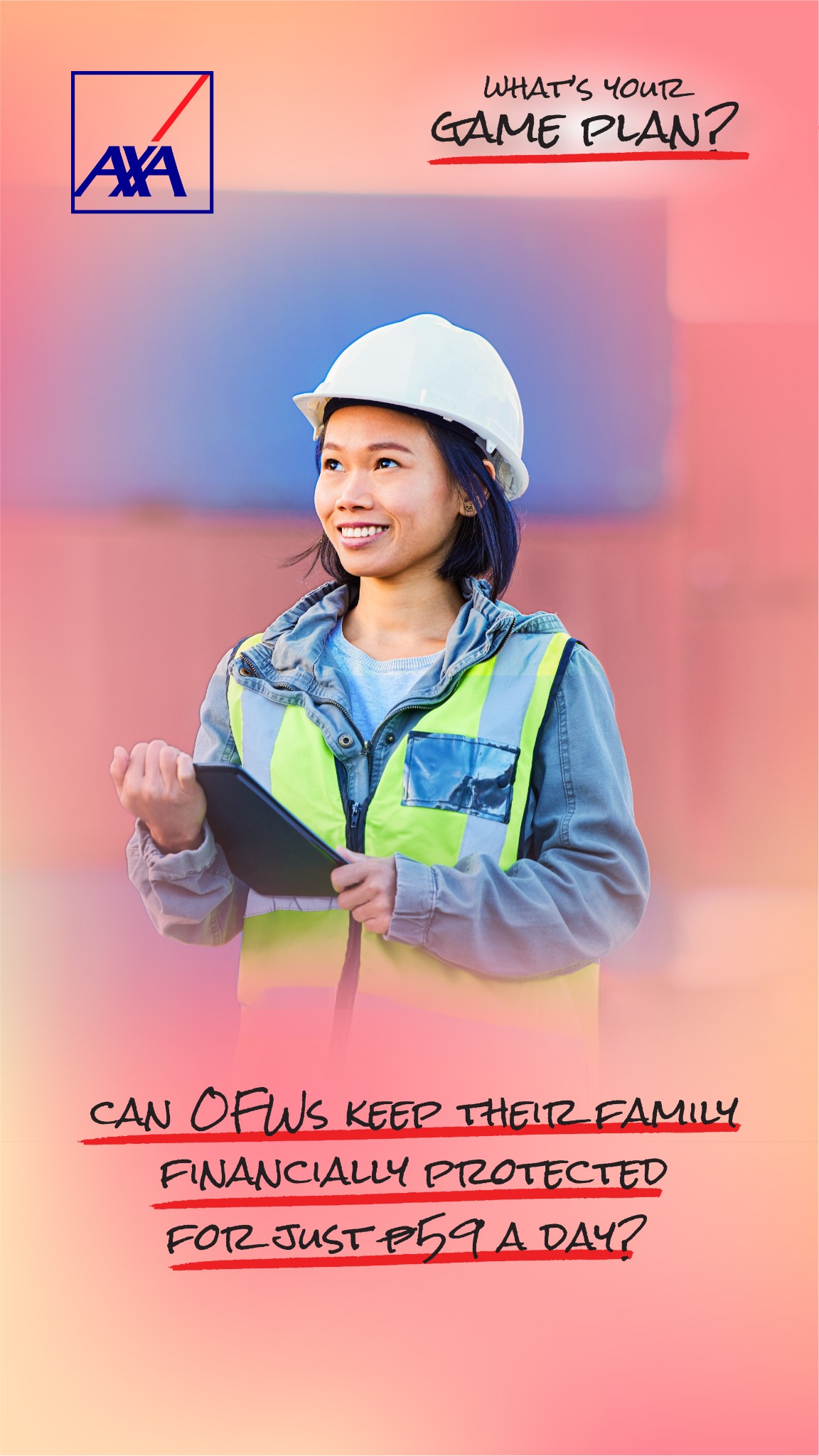 AXA Philippines Facebook ad: Insurance for OFW
