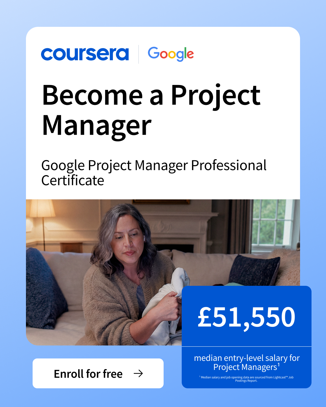 Coursera Facebook ad