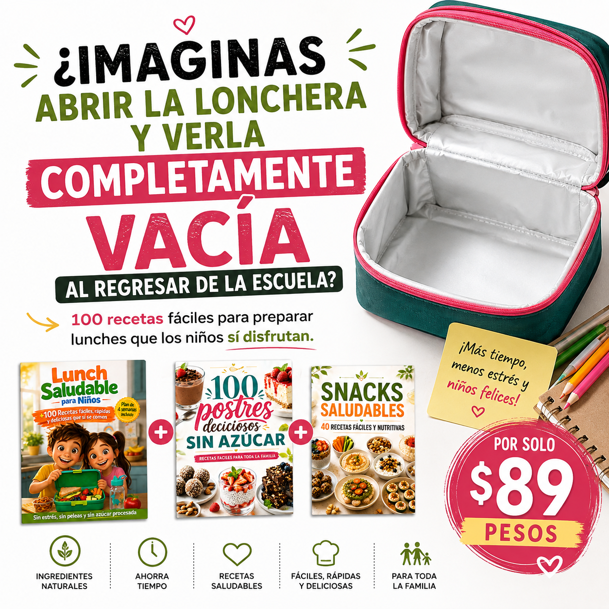 Dulce Modo on Facebook ad: ¿Se acabaron las ideas para preparar comidas saludables?
