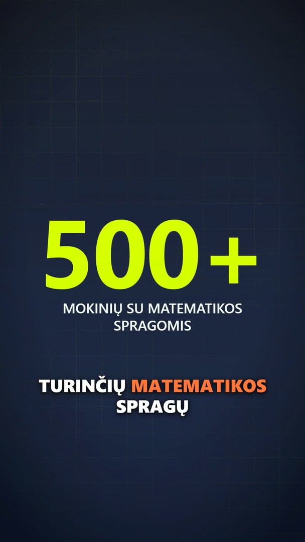 Upthegrade.lt Facebook ad: Individualios matematikos pamokos 5-12 kl.
