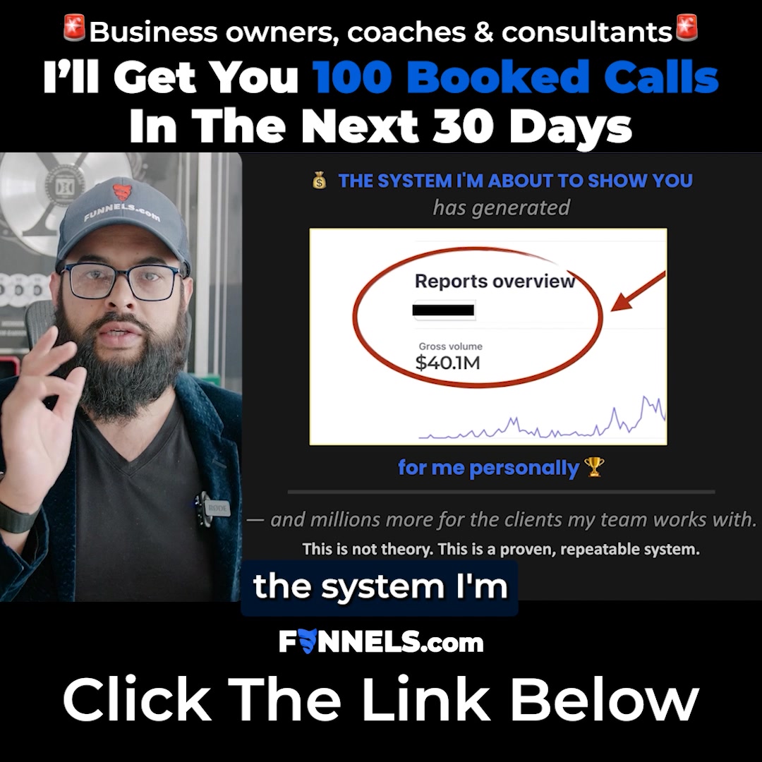 Shaqir Hussyin - CEO of Funnels.com Facebook ad from Aug 16, 2026