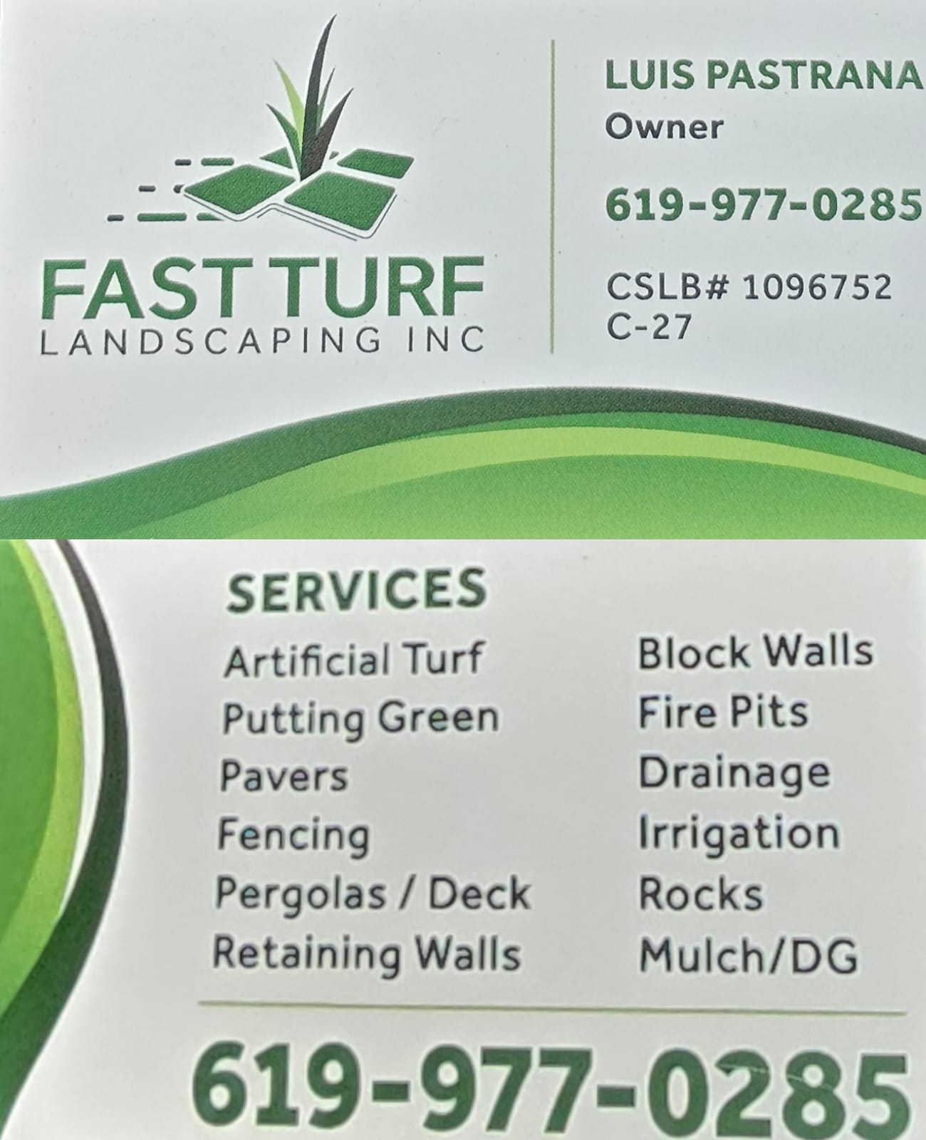 Fast turf lanscaping inc. Facebook ad: Remodelaciones de casas