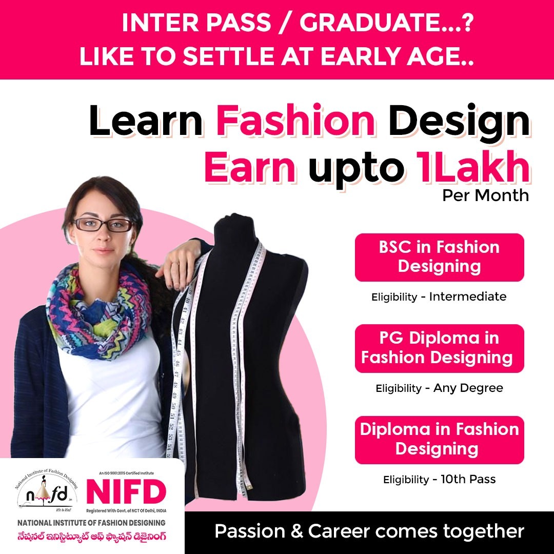 National Institute of Fashion Designing Facebook ad: Admissions are open