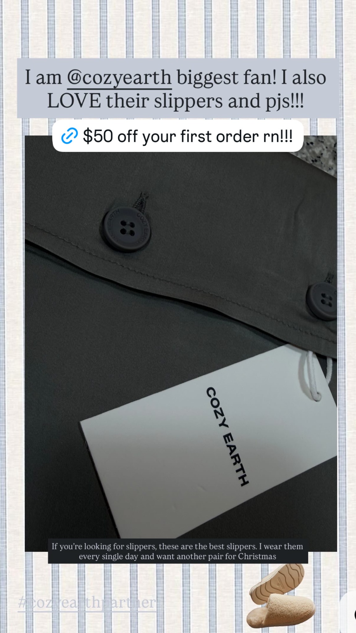 Cozy Earth Facebook ad