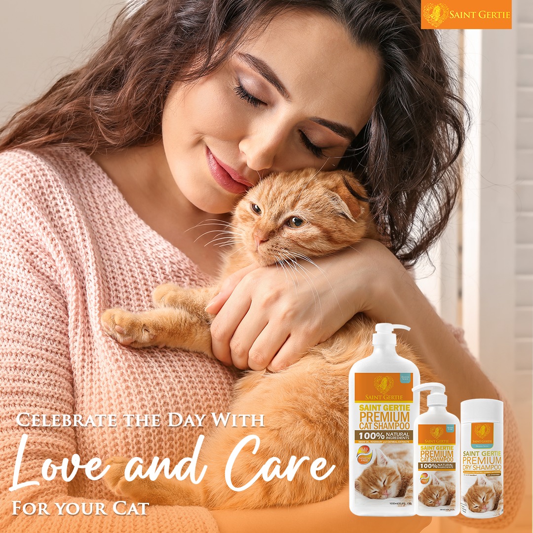 Saint Gertie Premium Cat Shampoo Facebook ad