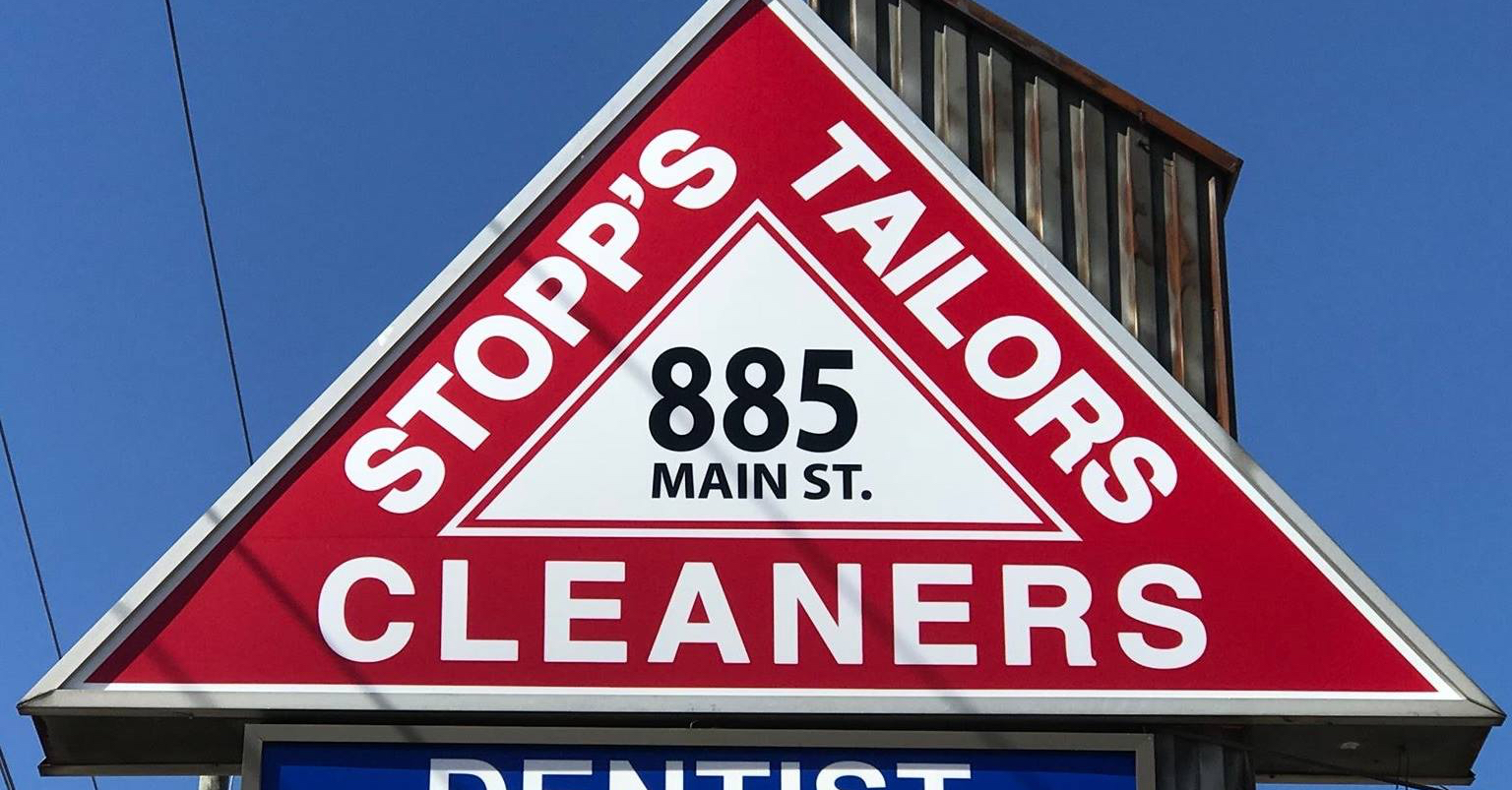 Stopps Cleaners Facebook ad: Stopp's Dry Cleaners and Tailors