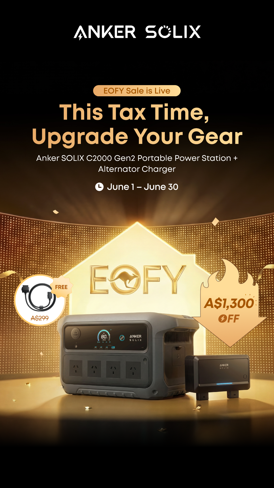 Anker SOLIX Facebook ad