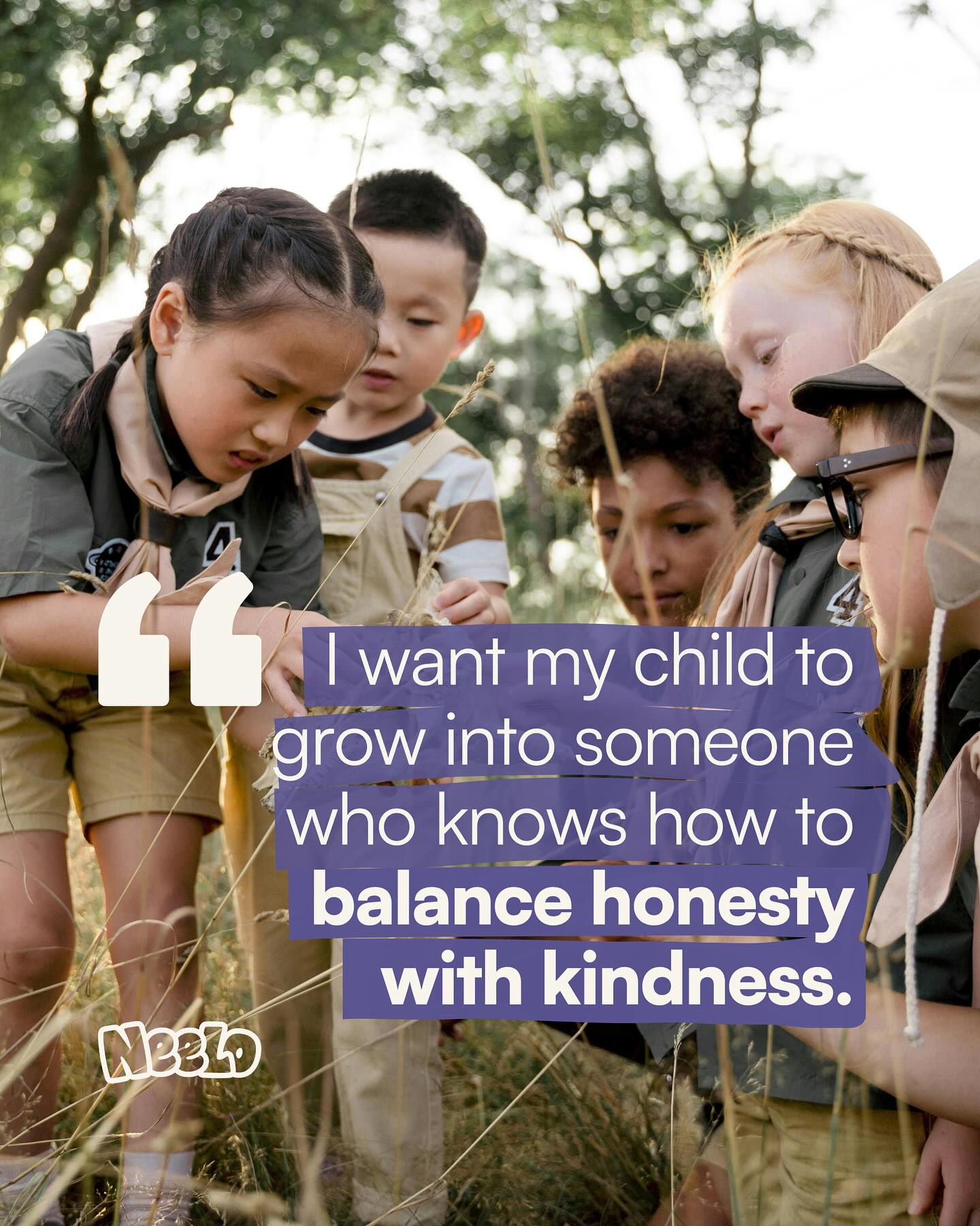 Neelo Facebook ad: Honesty without kindness is just cruelty.