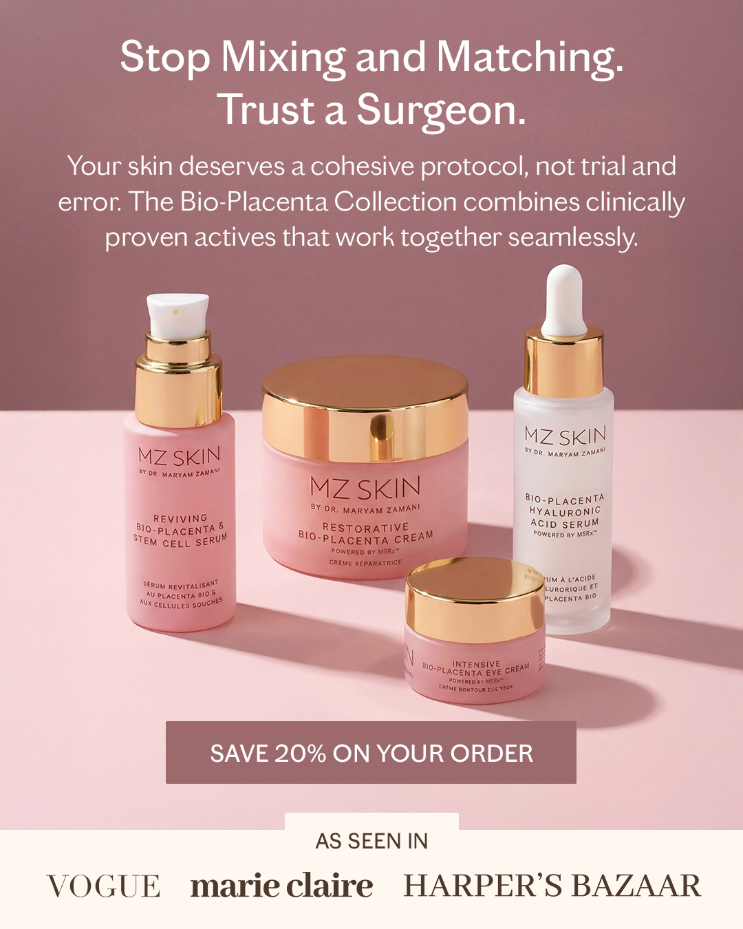MZ SKIN Facebook ad