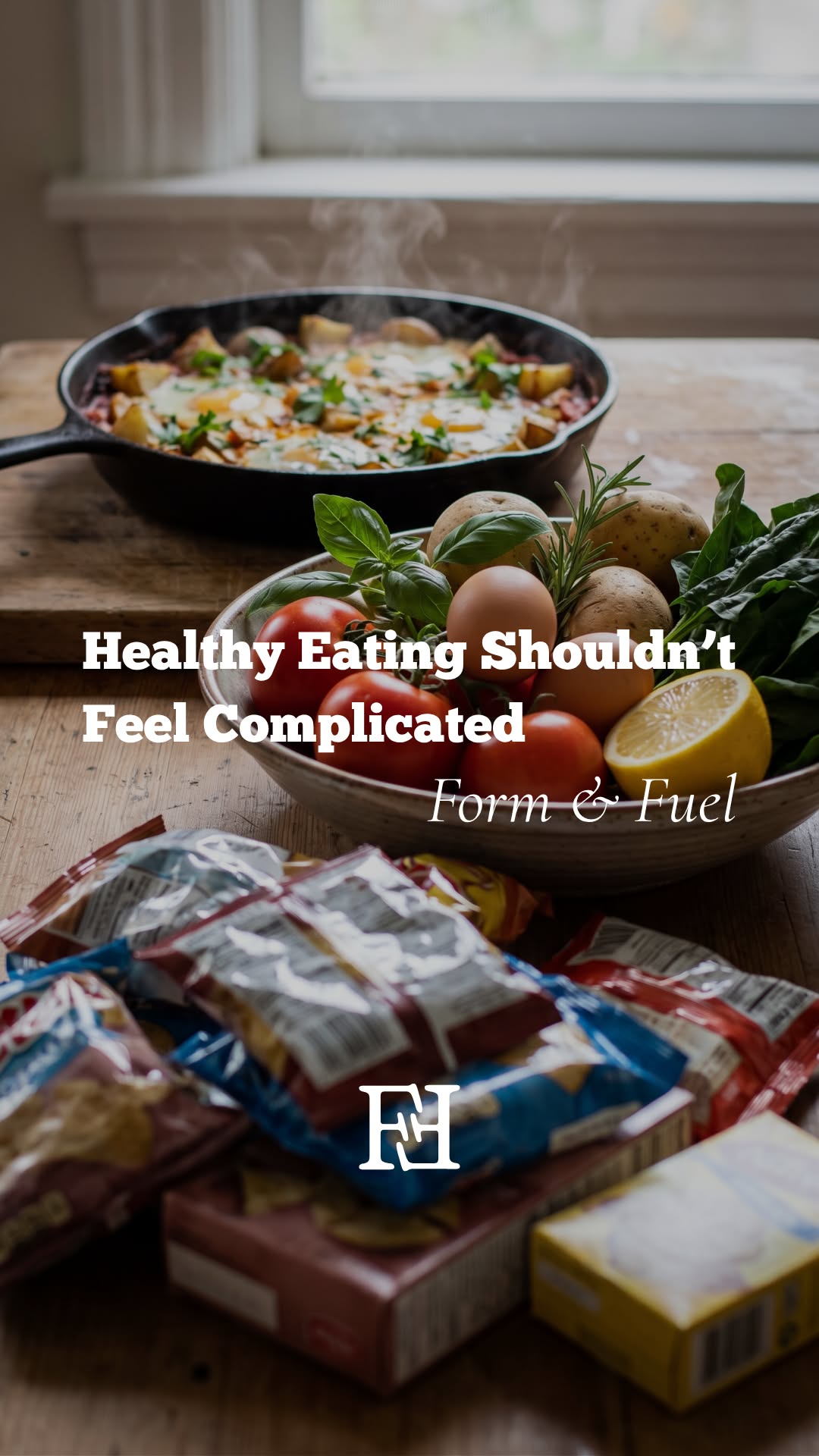 FORM & FUEL Facebook ad: 500 Unprocessed Meals