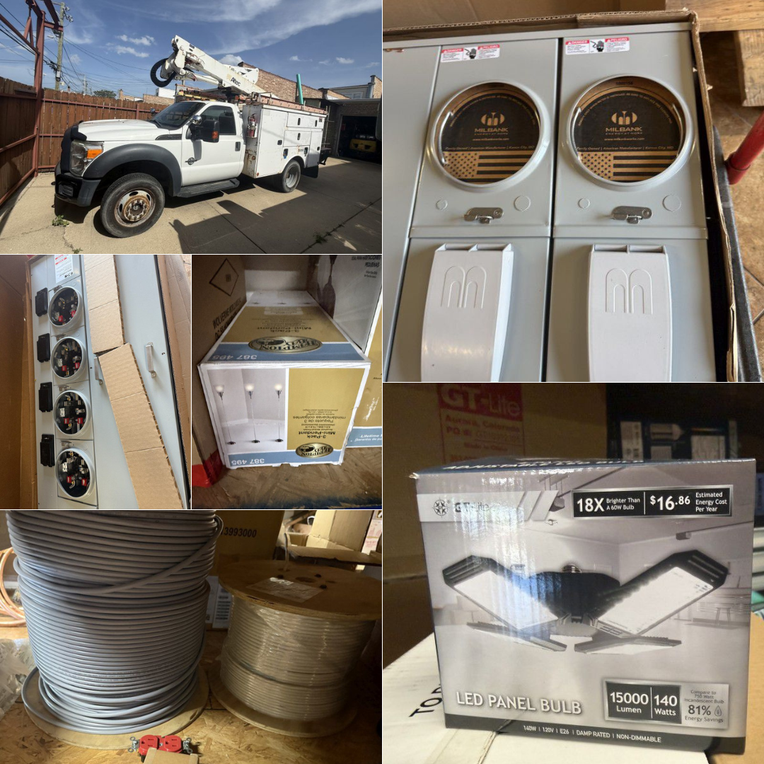 LocalAuctions.com Facebook ad: Electrical Contractor Inventory and Equipment Liquidation