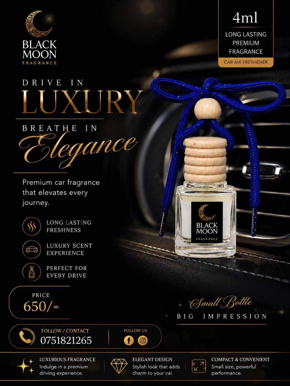 Black moon online store Facebook ad: Chat with us