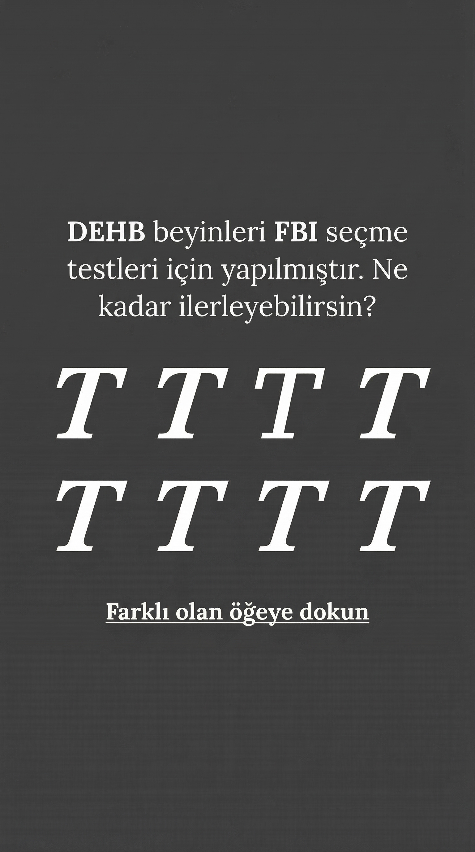 International Brain Test Facebook ad
