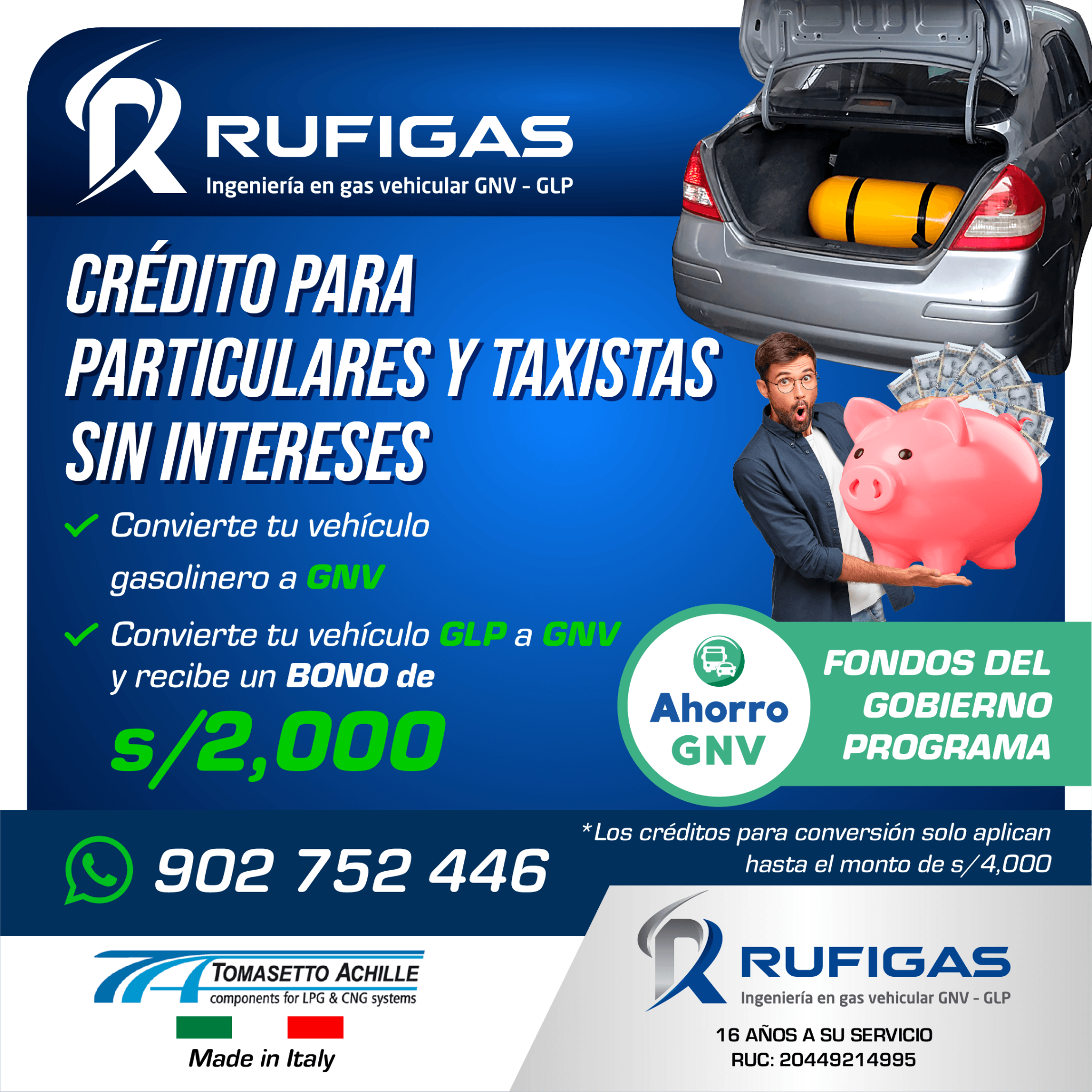 Rufigas Facebook ad: ¿Tienes un vehículo GLP?