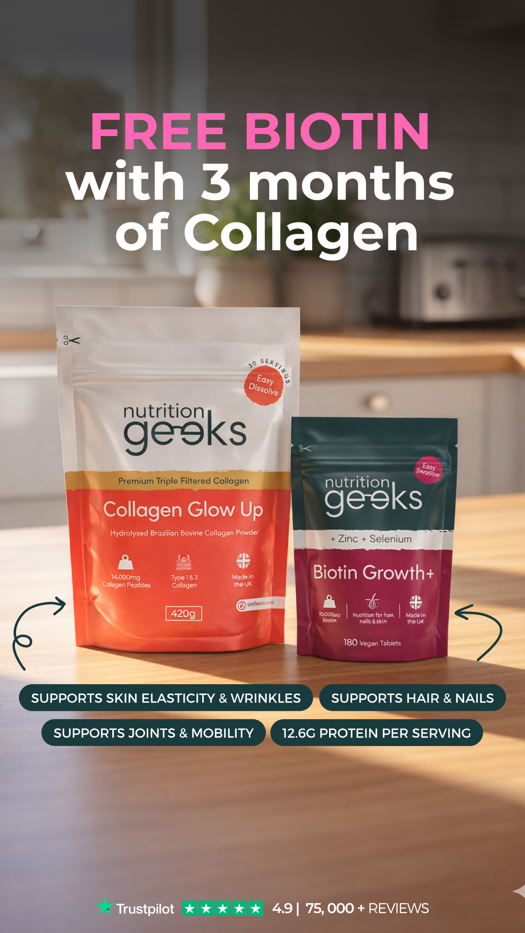 Nutrition Geeks Facebook ad