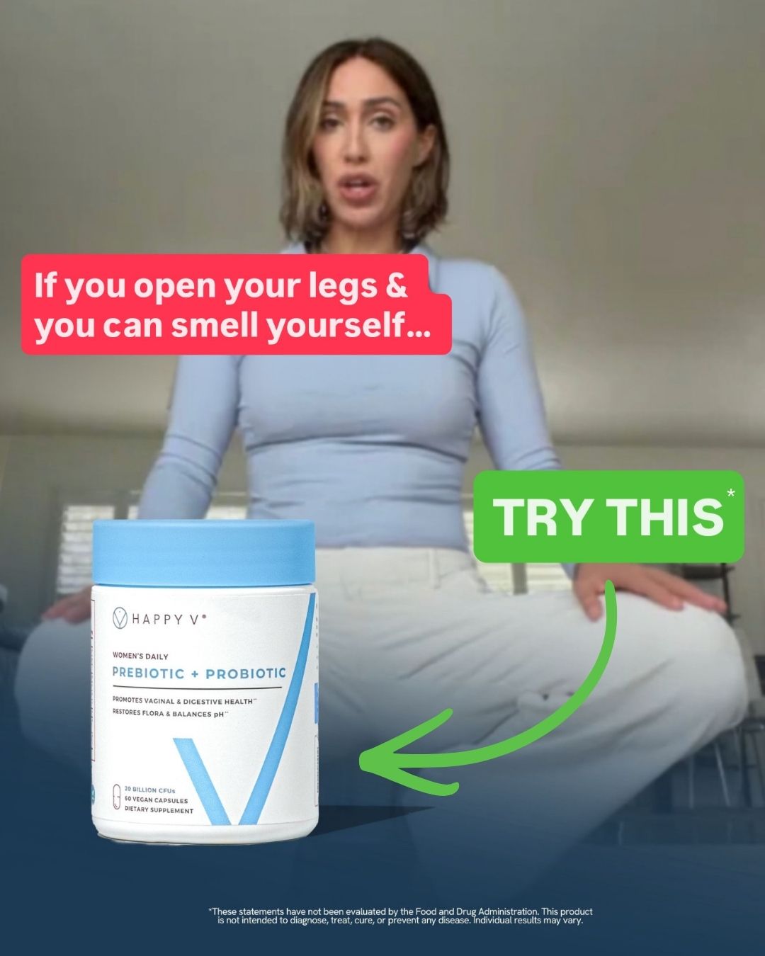 Happy V Facebook ad