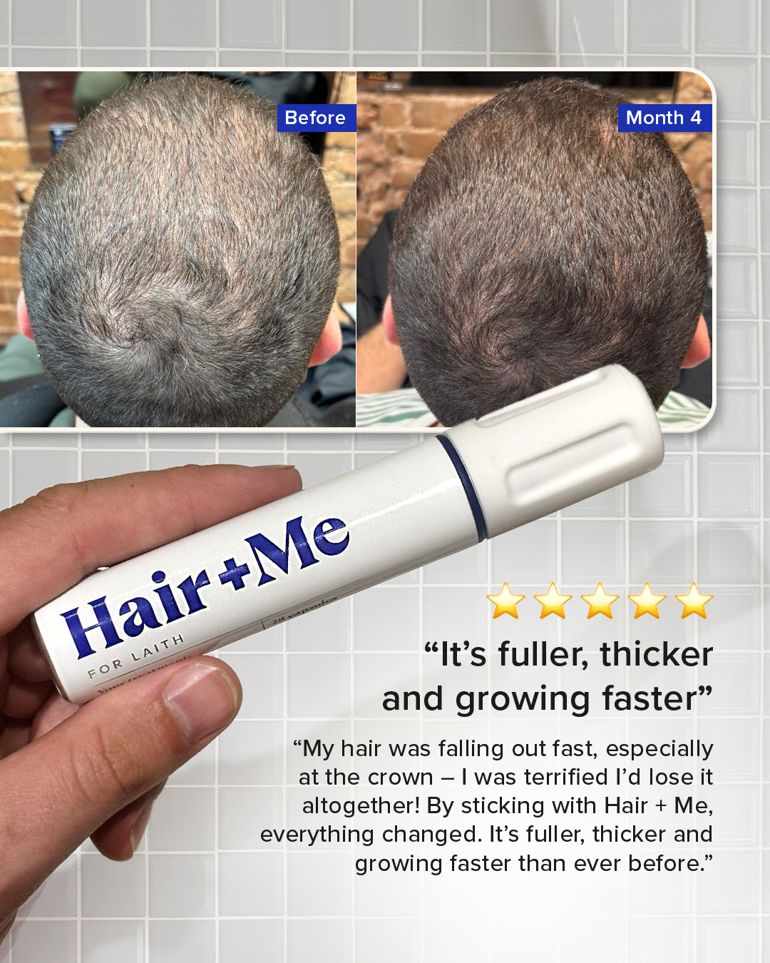 Hair + Me Facebook ad