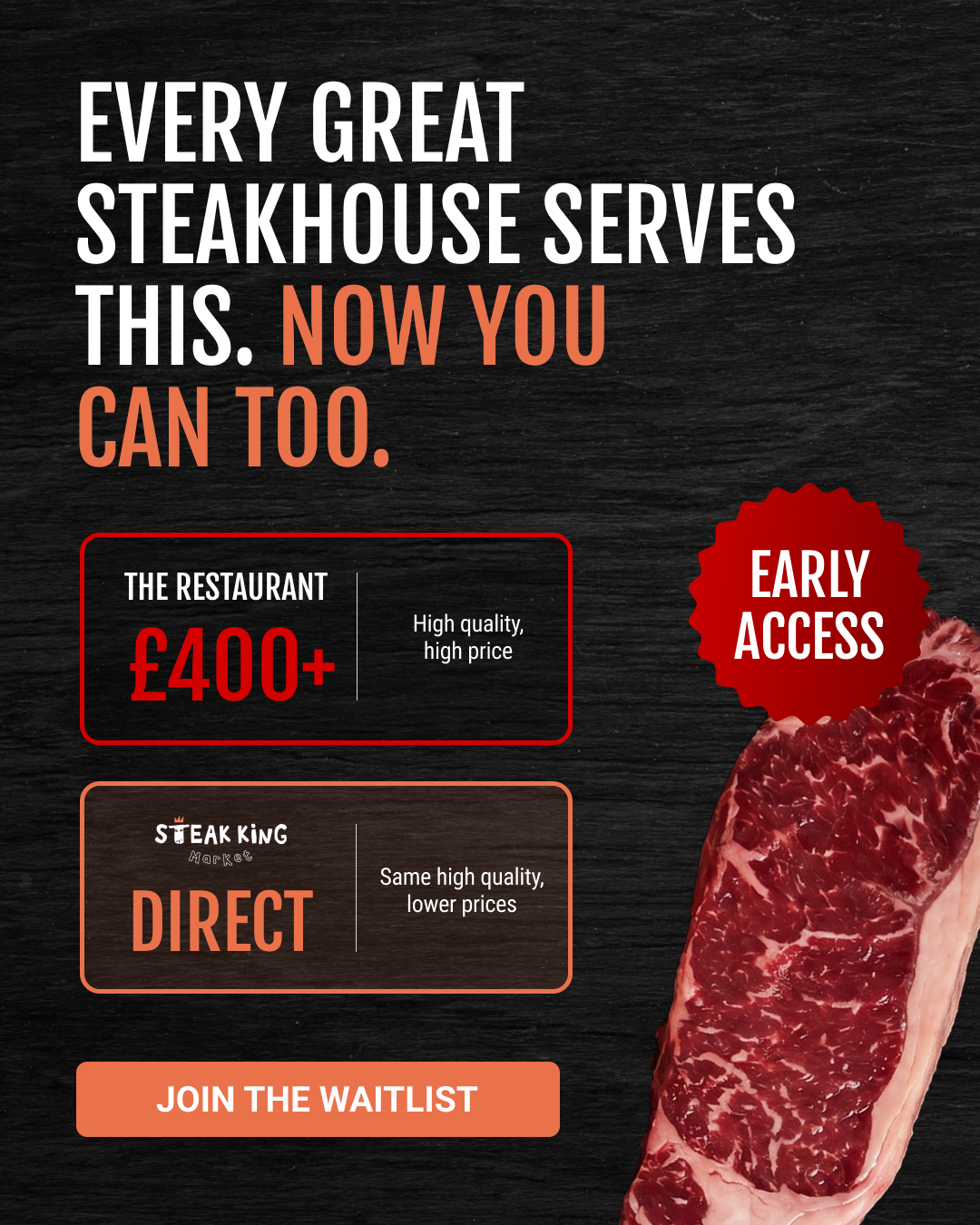 Steak King UK Facebook ad