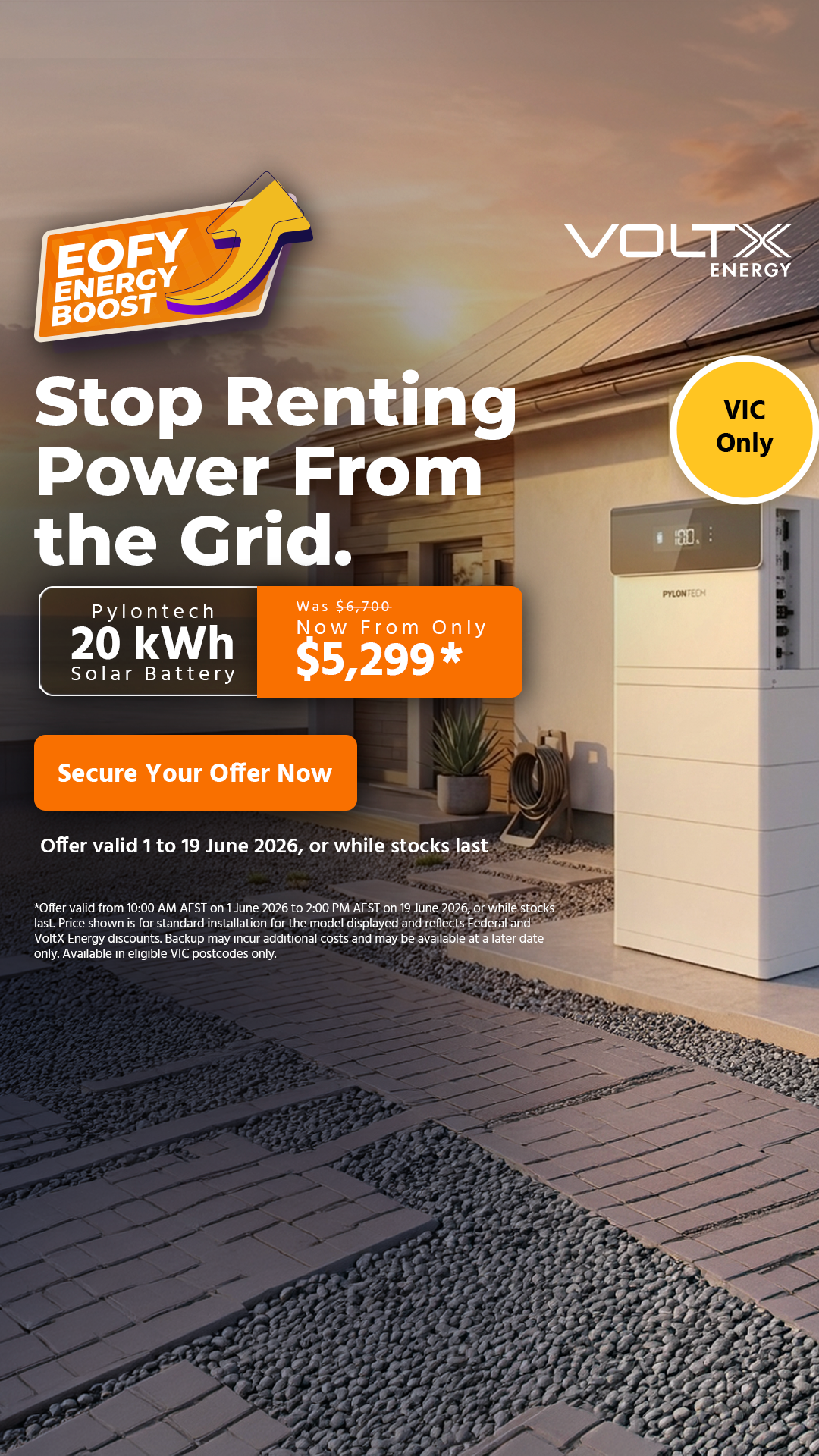 Voltx Energy Facebook ad