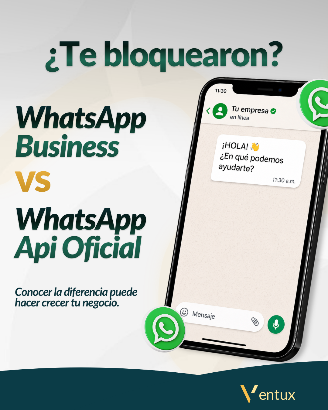 Ventux Facebook ad: Lleva la atención de tu negocio al siguiente…