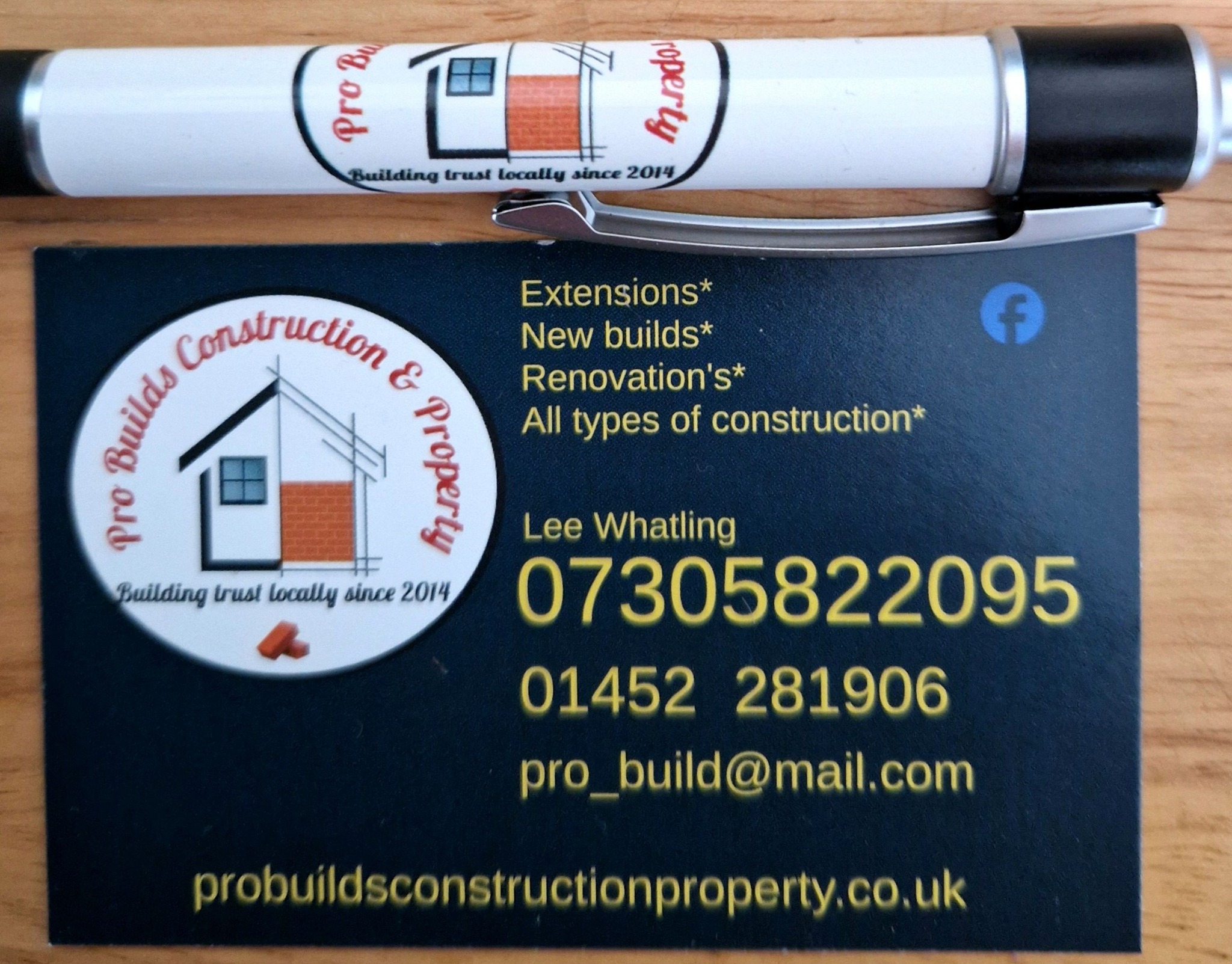 Pro Builds construction and property Facebook ad