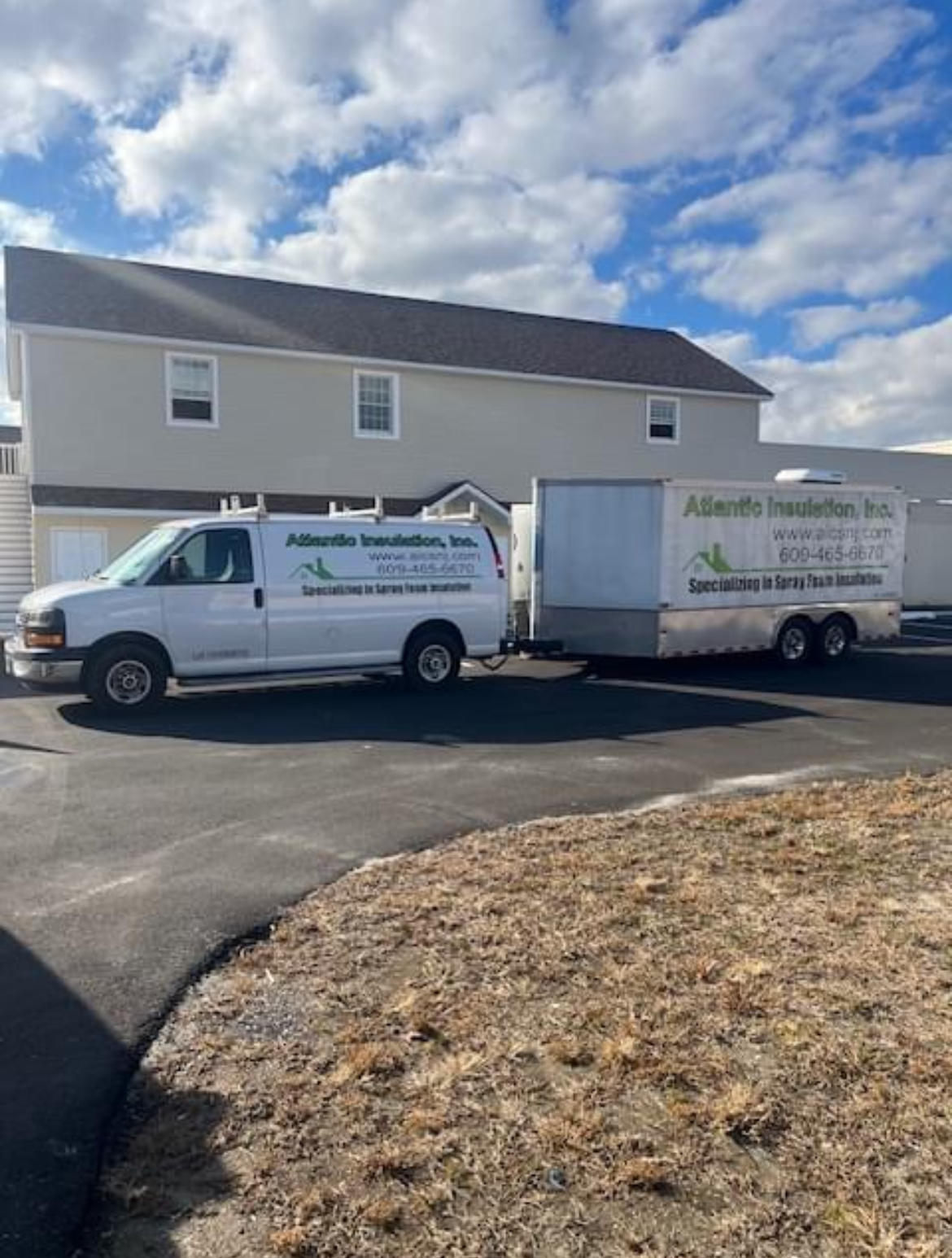 Atlantic Insulation & Construction Services Facebook ad: Spray foam insulation, home remodeling or renovations, new…