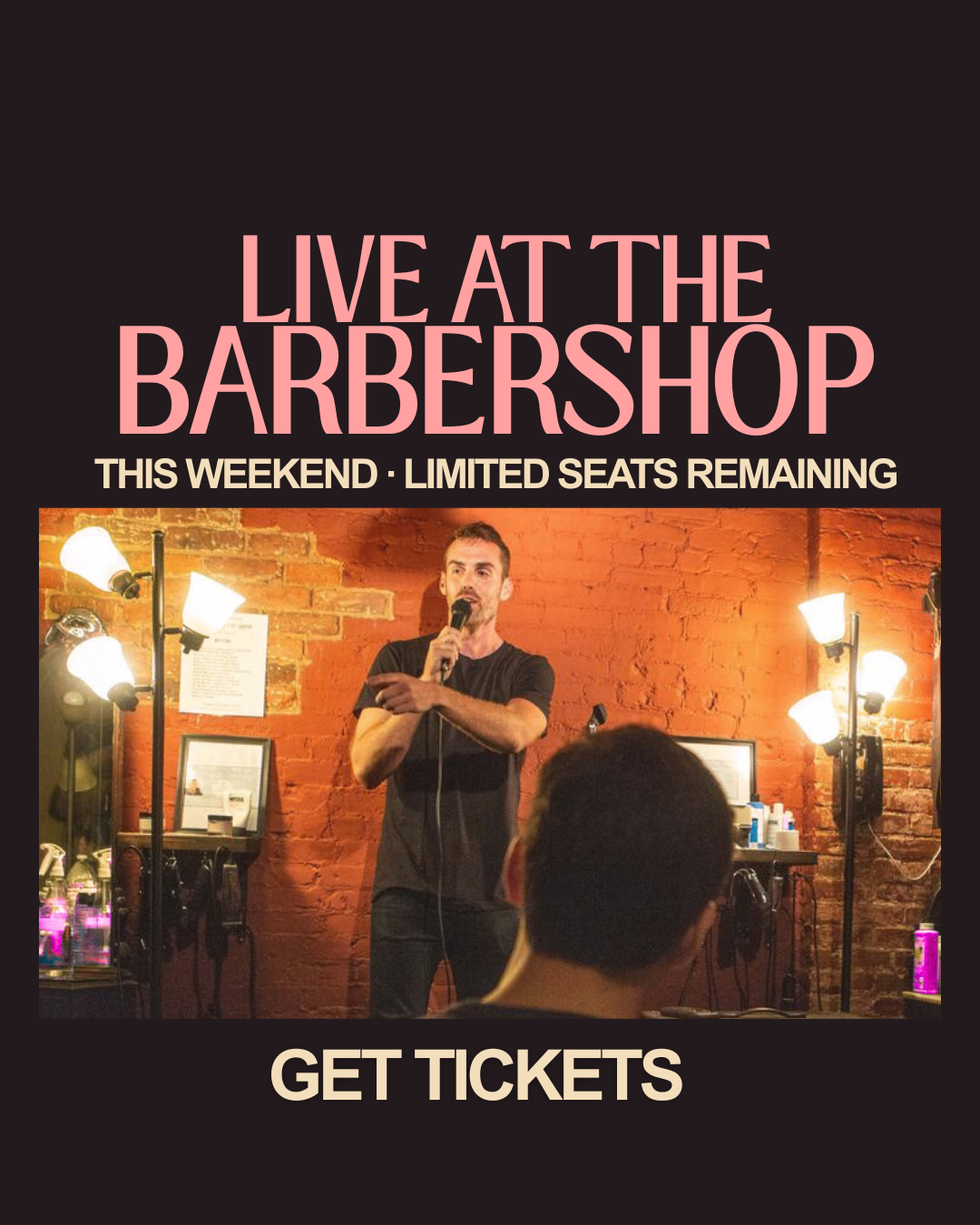 Live at the Barbershop Facebook ad