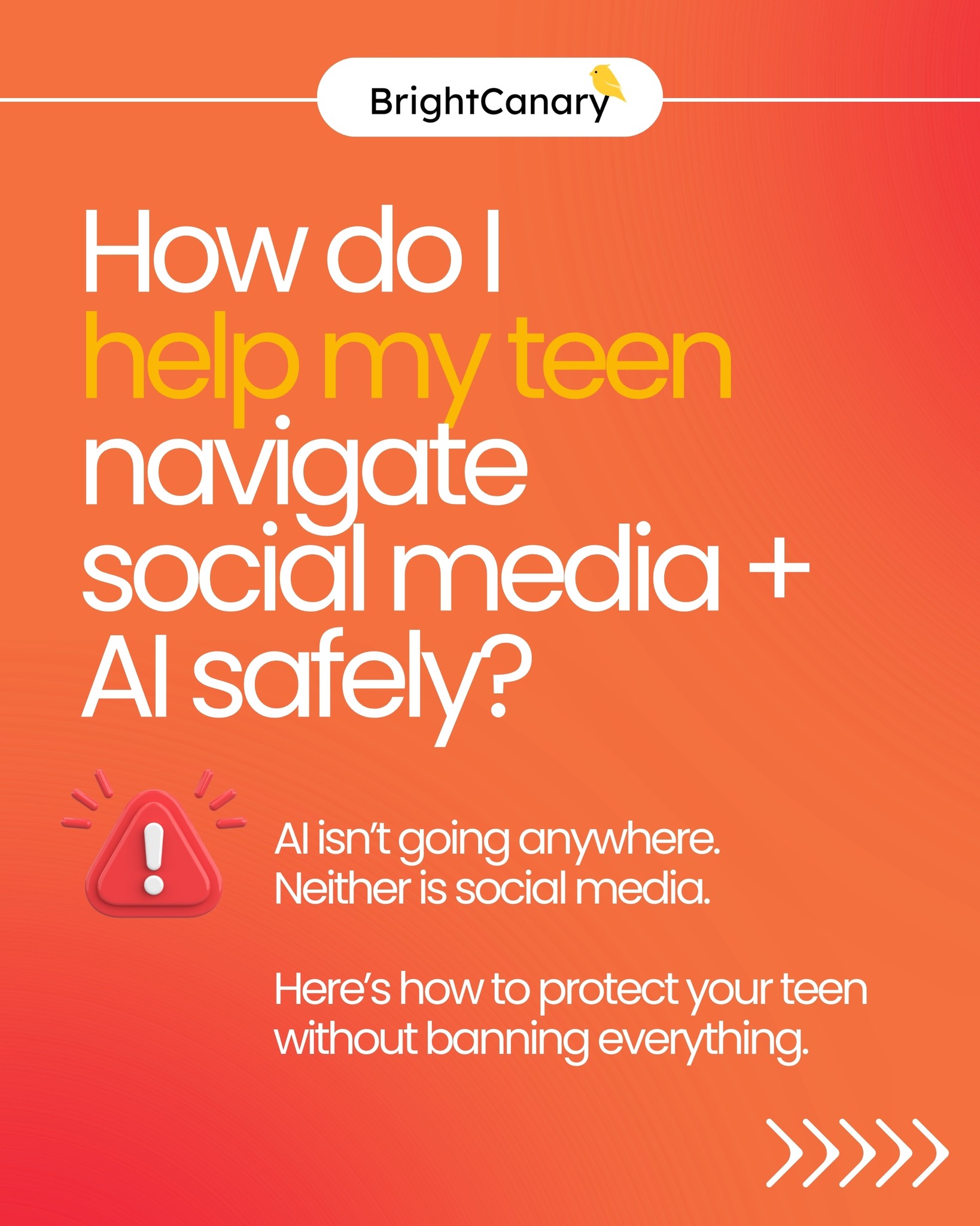 BrightCanary Facebook ad: AI and social media aren't going anywhere, but…