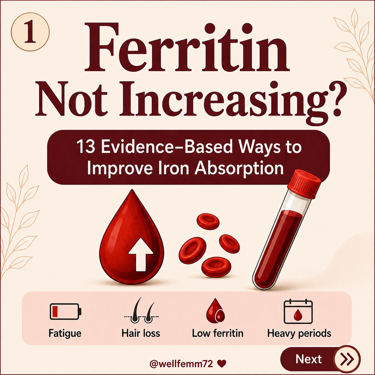 Docwellfemm Facebook ad: why does your doesn't improve despite taking iron…
