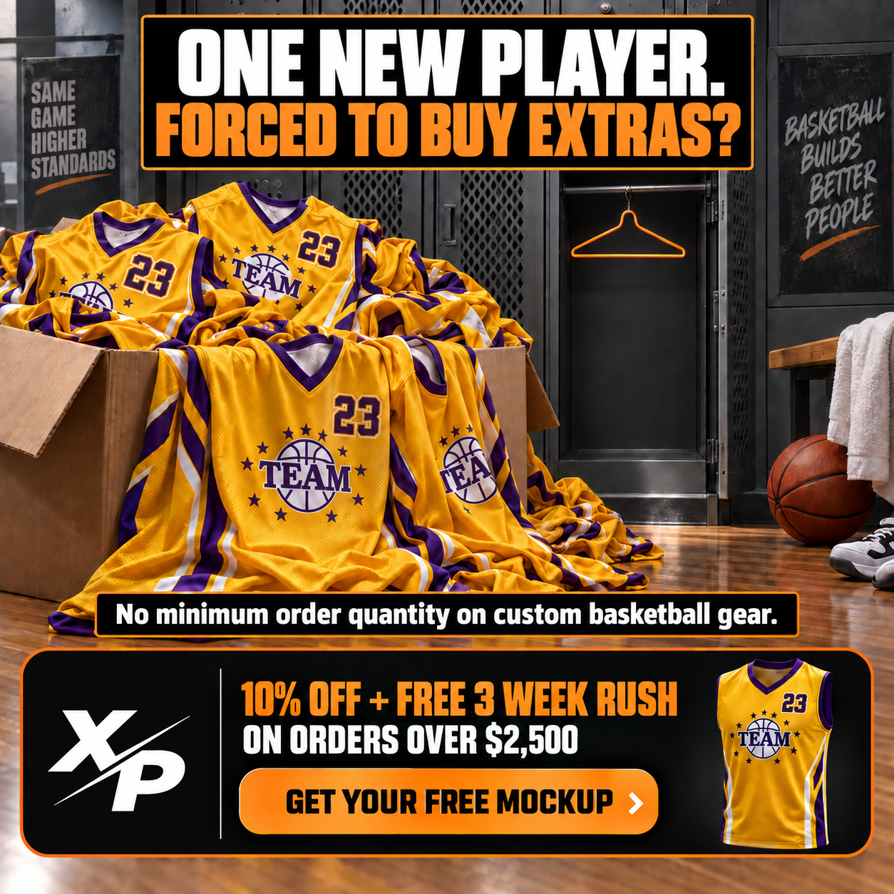XPA Gear Facebook ad: A jersey for the new player