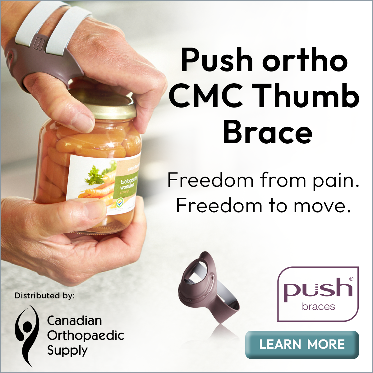 Canadian Orthopaedic Supply Facebook ad: Free Shipping Available, Money-Back Guarantee!