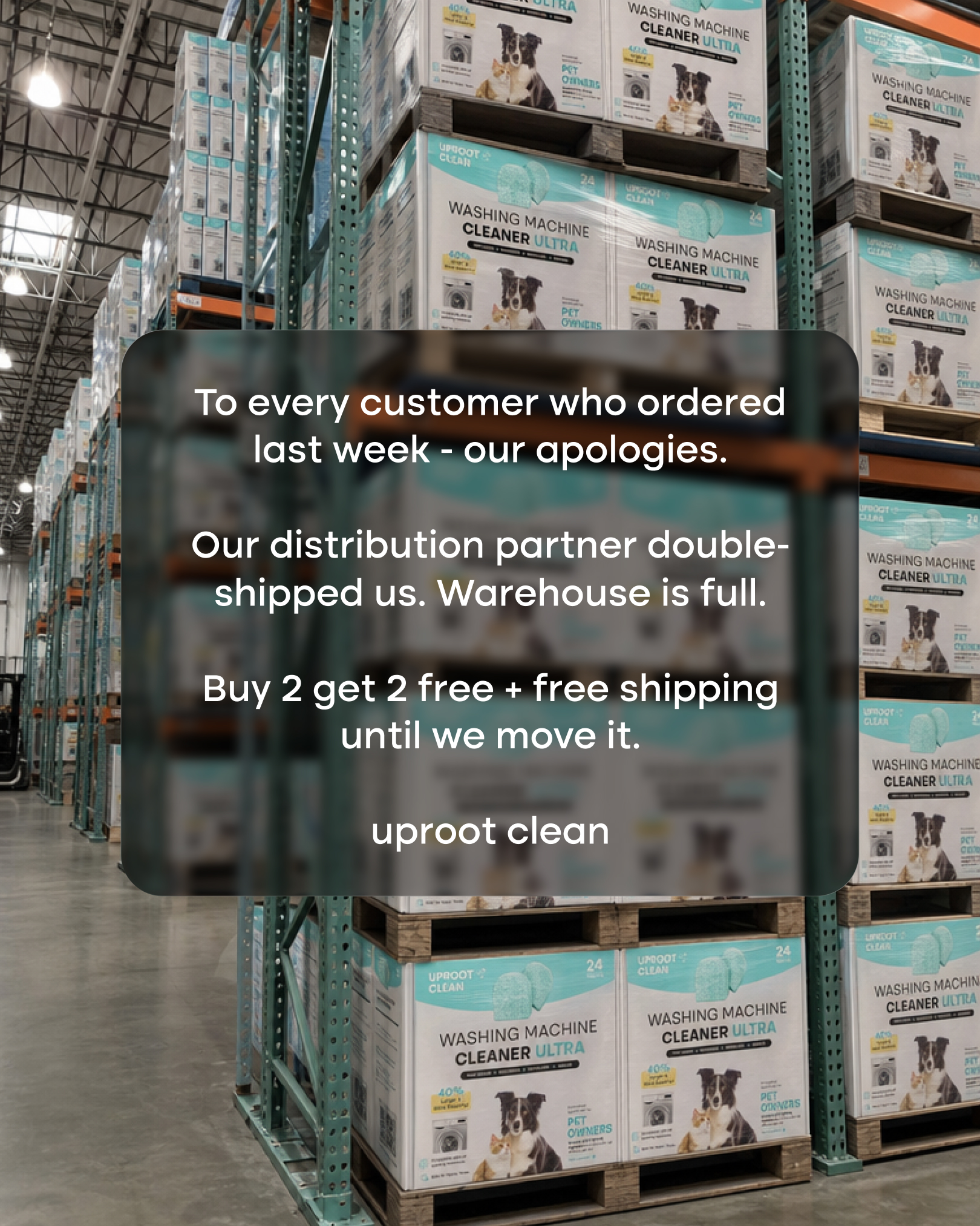 Uproot Clean Facebook ad