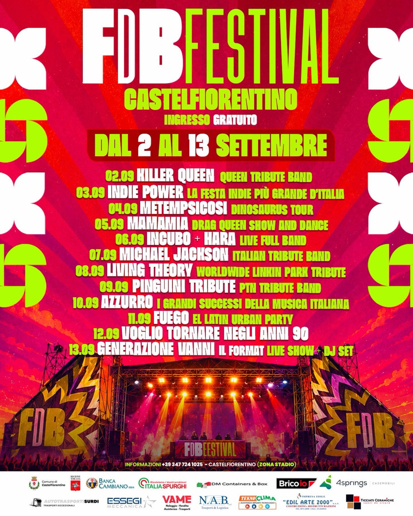 FDB Festival Facebook ad: 2 → 13 SETTEMBRE