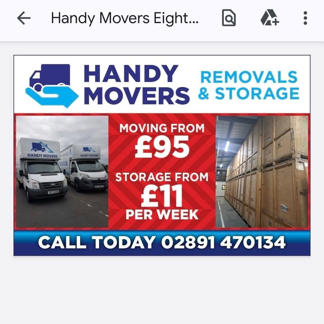 Handy Movers Facebook ad: Chat in Messenger