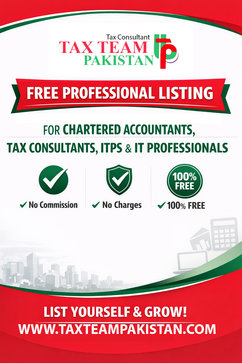 Tax Team Pakistan Facebook ad: Add Listing - TAX TEAM Pakistan