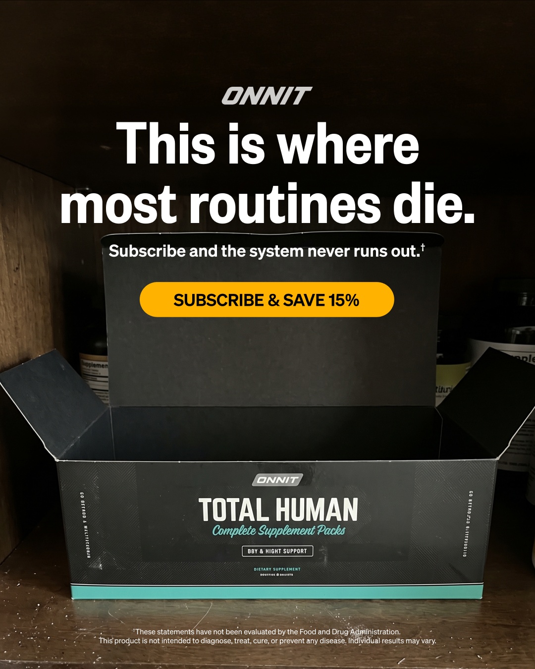Onnit Facebook ad: Optimize Your System