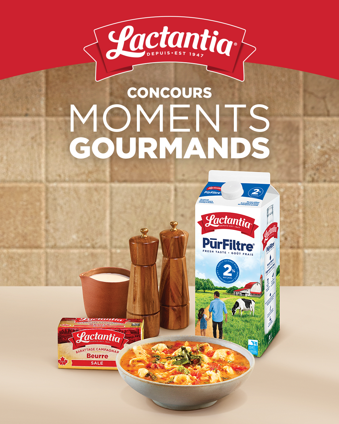 Lactantia Facebook ad: Concours | Lactantia
