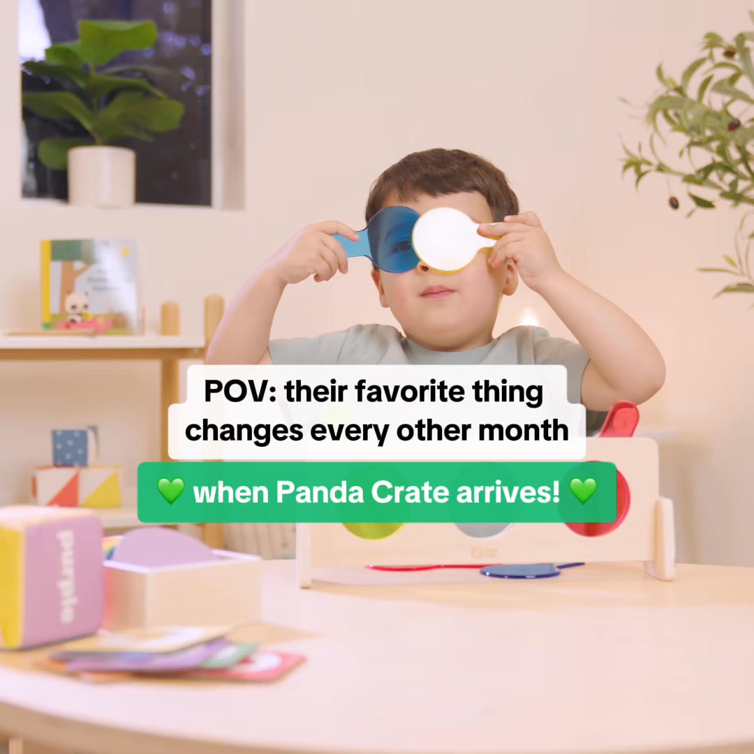 KiwiCo Facebook ad: Get Panda Crate for your toddler!
